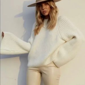 Amuse Society Lucca knit sweater Casa Blanca